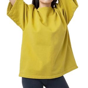 Camiseta de Mujer TAYUMA INDUSTRIES, Cuello Redondo, Manga Corta, Corte Holgado, Diseño a Cuadros Ecológico, Estilo Vintage - Product Image 1