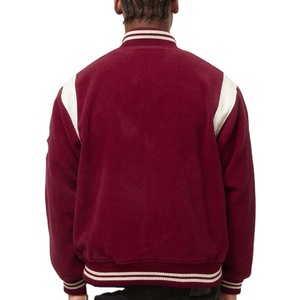 Vestes universitaires en laine de haute qualité pour hommes, rembourrage en coton d'hiver, broderie en chenille personnalisée en usine, manteau en laine universitaire - Product Image 2