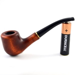 Pipa de Fumar de Madera Hecha a Mano, Pipa de Tabaco Decorativa de Estilo Clásico con Acabado de Espejo, Pieza Decorativa para el Hogar - Product Image 2