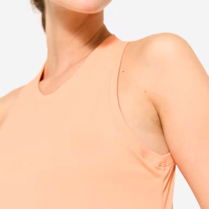 Women's <b>Peach</b> Sleeveless Tank <b>Top</b> O-Neck Knitted Spandex Polyester Breathable Casual Solid Color Regular Fit - Product Image 6