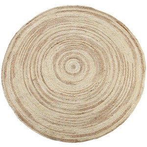 Latest Arrival Ivory Jute Round Rug Made with Sustainable and Earthy Fibers Hand Tufted Luxury Style Floor Decor Jute Rug - Product Image 4