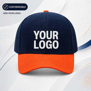 Customizable Color-Blocked Baseball <b>Cap</b> Logo Print Unisex Adjustable Fitted Hat Solid Twill 6-Panel Design Team Rivet <b>Winter</b> - Product Image 2