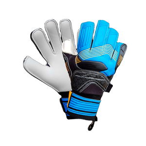 Guantes de Portero de Fútbol, de Cuero, Completos, Transpirables, Antideslizantes, con Correa Ajustable para la Muñeca y Cierre de Gancho y Bucle - Product Image 1