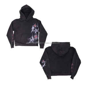 2025 Nouveaux produits Sweat à capuche Boxy personnalisé de haute qualité 400Gsm Sweat à capuche épais en coton Sweat à capuche haut de gamme - Product Image 1