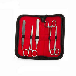 Kit de Herramientas de Sutura para Estudiantes con Portacuchillas, Pinzas Mosquito, Tijeras para Iris, Kit de Disección Médica de Acero Alemán de Dentavex - Product Image 1