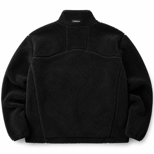 Chaqueta de Invierno con Capucha y Cremallera de Forro Polar Sherpa con Bolsillo Canguro, Bordada, Impresión Digital Personalizada, Color Negro, Superventas 2026 - Product Image 2