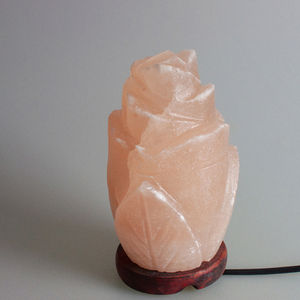 Natural Pink <b>Mineral</b> Light Handcrafted Eco-Friendly Floral Stone Accent Decorative Carved Petal <b>Lamp</b> Modern High Quality - Product Image 4