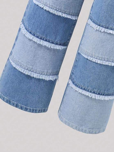 Winter Summer Fashion Ladies Streetwear Casual <b>Jeans</b> Long Pants Drawstring Denim <b>Jeans</b> Breathable Pant OEM Service custom - Product Image 4