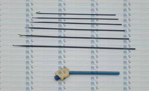 Juego de 7 agujas de gancho para cuchilla laríngea con mango, laringotomo, herramientas médicas neuroquirúrgicas de alta calidad, aprobadas por la CE - Product Image 4