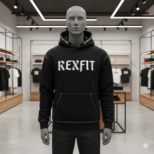 เสื้อฮู้ดซิป Rexfit Trending Fashion Factory สีน้ำตาล ลุควินเทจฟอกสี  ผ้าฟลีซ สไตล์สตรีทแวร์สำหรับผู้ชาย - Product Image 1