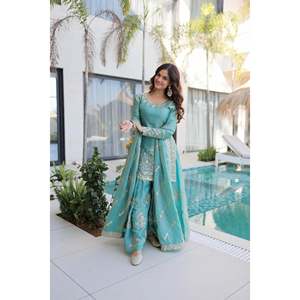Ensemble palazzo brodé de sequins Fendi Crush pour femme avec dupatta - Coton 2XL - Product Image 4