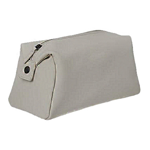 Portable Travel Leather Cosmetic Pouch with Zip - Custom Unisex Zipper Fashion Durable <b>Toiletry</b> Bag - Daily Cosmetics <b>Storage</b> - Product Image 1