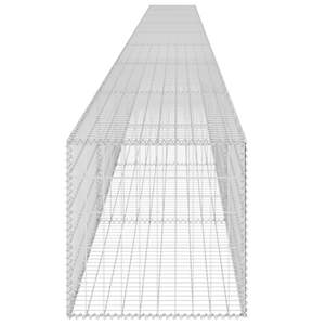 Mur de gabion en acier galvanisé avec couvertures 354 "x 19.7" x 19.7 "pour l'aménagement paysager et le terrassement - Product Image 5