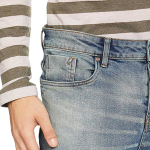 Pantalones Vaqueros de Mezclilla de Alta Calidad con Diseño Único para Hombre, Diseño de Color Desgastado, Servicio OEM - Product Image 4