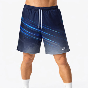 Shorts d'entraînement pour hommes à impression par sublimation, motif personnalisé, légers, avec cordon de serrage à la taille, pour la gym et l'entraînement sportif, vente en gros - Product Image 1