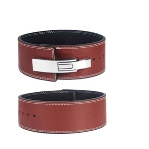 Best Selling High Quality Cowhide Genuine Leather Lever Belt 10-13MM Thickness Buckle Closure Advanced Protection New Fitness - Product Image 4