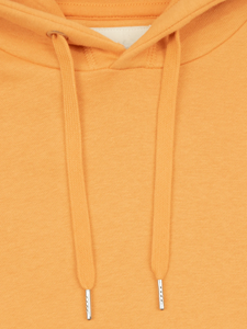 Women's Mustard <b>Yellow</b> Hooded Pullover Sweatshirt Long Sleeve Solid Knitted <b>Hoodie</b> Front Pocket Autumn - Product Image 5