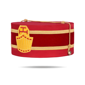 Gorra Masónica Personalizada de Grado 32, Gorra Masónica Bordada a Mano al por Mayor, con Terciopelo de Alta Calidad en el Interior - Product Image 3