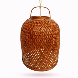 Lámpara Colgante de Bambú Tejido Natural, Pantalla de Cesta, Candelabro Ecológico, Decoración Tropical para el Hogar y Dormitorio, Suministro al por Mayor - Product Image 4