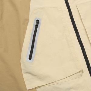 Ensemble de survêtement de jogging de haute qualité avec logo personnalisé, coupe-vent, fermeture éclair, short en nylon surdimensionné, ensemble de survêtement pour hommes - Product Image 3