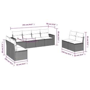 Conjunto de Sofás Negros para Jardín - Product Image 3