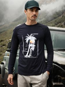 เสื้อว่ายน้ำชายแขนยาวสำหรับฤดูร้อน เสื้อว่ายน้ำชายสำหรับเล่นเซิร์ฟ และเสื้อว่ายน้ำชายที่สวมใส่สบาย - Product Image 4