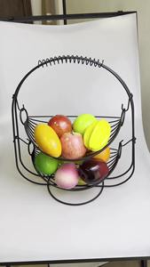 Panier à fruits et en-cas en métal écologique personnalisable en gros avec design multifonctionnel - Cadeau pour les fêtes de déménagement ou les vacances - Product Image 2