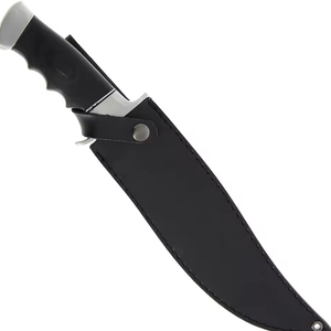 Cuchillo de caza Bowie de hoja puntiaguda de acero de Damasco hecho a mano, nuevo, OEM, al por mayor, con mango de madera exótica verde y latón, de Prestige Blades - Product Image 4