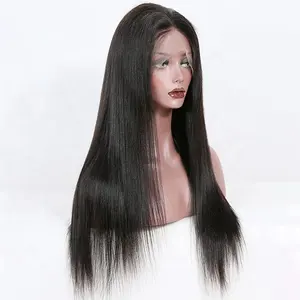 Human Hair Lace Front Wig Frontal Wig Transparent Swiss Glueless Brazilian 100% Virgin HD Lace Long Body Wave Wig Middle Cap
