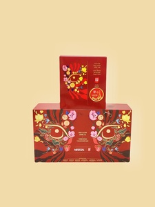 Boîtes en carton brillant laminé UV auto-érigantes OEM taille 30*25*8 forme auto-aimantée stratification mate pour gâteau alimentaire fabriqué - Product Image 2