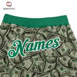 Shorts de basketball pour hommes, style tendance, impression par sublimation intégrale, séchage rapide et respirant, prix de gros abordable - Product Image 2