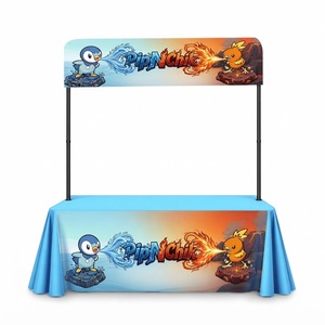 Mantel Personalizado Impreso a Todo Color con Degradado de Poliéster para Ferias Comerciales, Eventos y Exposiciones - Product Image 3