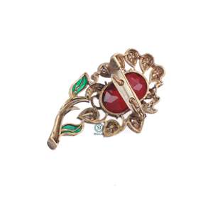 Vansh Designer Moissanite <b>Brooch</b> <b>Pin</b>-Luxury Crystal Rhinestone Jewelry for Hijab Decoration - Product Image 4