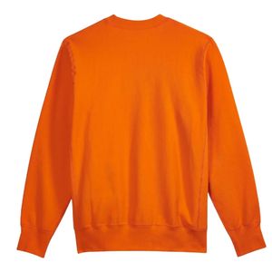 เสื้อสเวตเชิ้ตคอกลมคลาสสิกสำหรับผู้ชาย สีส้ม ผ้าฝ้ายพรีเมียม แขนยาว สวมใส่สบาย เหมาะสำหรับทุกวัน สไตล์สตรีทแวร์ - Product Image 2