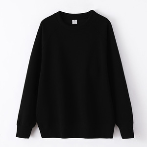 Sweat-shirt décontracté sportif pour homme, en coton pur, couleur unie, coupe ample, épaules tombantes - Product Image 3