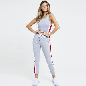 Ensemble de survêtement unisexe avec logo, crop top court pour femme, ensemble de jogging vierge, survêtements grande taille, collection 2 pièces pour femme - Product Image 3