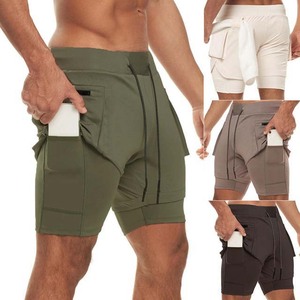 Short de bain vert clair pour hommes, séchage rapide, caleçon de plage, taille élastique avec cordon de serrage, maillot de bain d'été confortable - Product Image 1