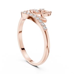 Anillo de Lujo con Diamantes Cultivados en Laboratorio en Forma de Racimo |   Joyería Fina de Plata Clásica Moderna de la Mejor Calidad - Product Image 3