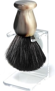 Brocha de Afeitar Ecológica Hecha a Mano de Cuerno de Búfalo de ILAHI con Cerdas y Mango de Cuerno para Afeitar y Personalización de Halloween - Product Image 1