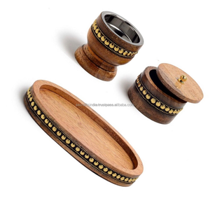 Arab Design <b>Mosaic</b> Incense Burner Wholesale Wood Resin Mubkhara for Bakhoor Middle East Home Decor <b>Piece</b> - Product Image 5