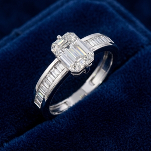 Anillo de Compromiso Minimalista de Oro Sólido de 14K para Mujer con Diamante Sintético Cultivado en Laboratorio, Corte Brillante Redondo, Certificado IGI, Moderno - Product Image 5