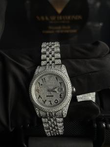 Reloj Mecánico Analógico con Diamantes de Moissanita para Hombre, Estilo Moderno y Lujoso, Hip Hop, el Mejor Regalo para Él - Product Image 4