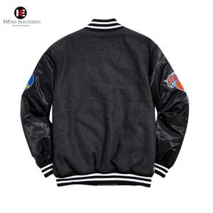 Custom <b>Men</b> Winter Streetwear Varsity <b>Jacket</b> Premium Embroidered Letterman OEM/ODM Personalized 100% Wool Worsted <b>Letter</b> - Product Image 1