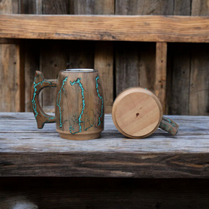 Taza de madera hecha a mano de alta calidad con detalles en acero, resistente, para uso en fiestas, hogar, oficina u hotel, suministro al por mayor. - Product Image 6