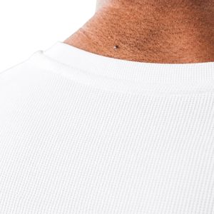 <b>Men's</b> White <b>Compression</b> Performance T <b>Shirt</b> Moisture Premium Athletic Fit Gym Training Running Sportswear Apparel - Product Image 5