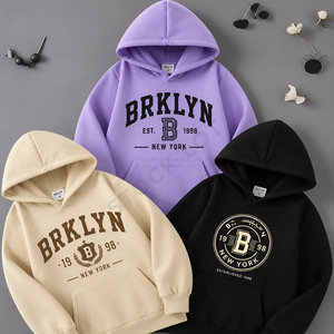 Lot de vêtements unisexes du Bangladesh en gros – Sweat à capuche coupe classique pour l'hiver – Vente en gros de sweats décontractés à capuche - Product Image 2