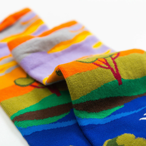 Chaussettes en coton à motifs multicolores, tendance, fonctionnelles, pour un usage quotidien estival, confortables, style tendance, offre ODM - Product Image 2