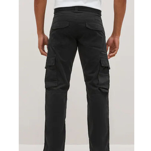 Pantalones Cargo Elegantes para Hombre al por Mayor, de Cintura Alta, Vaqueros Lavados, Diseño Streetwear, Multibolsillos, Ajustados, con Buen Estilo - Product Image 3