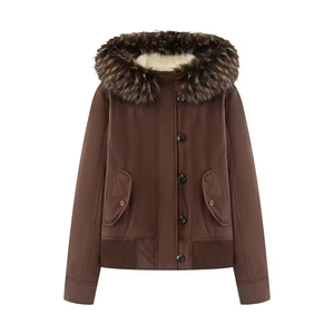 Chaqueta Corta de Invierno 2026 para Mujer, Nueva Moda, Gruesa, con Capucha Desmontable, Transpirable, con Bolsillos, Estilo Vintage, Formal, Elegante - Product Image 6