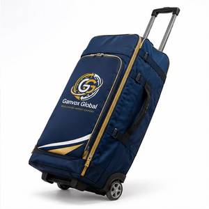 <b>Cricket</b> <b>Equipment</b> Wheeled Travel Bag Large Capacity Team Gear Case Double-Stitched Ambidextrous Zipper Nylon Tournament 16-20mm - Product Image 3